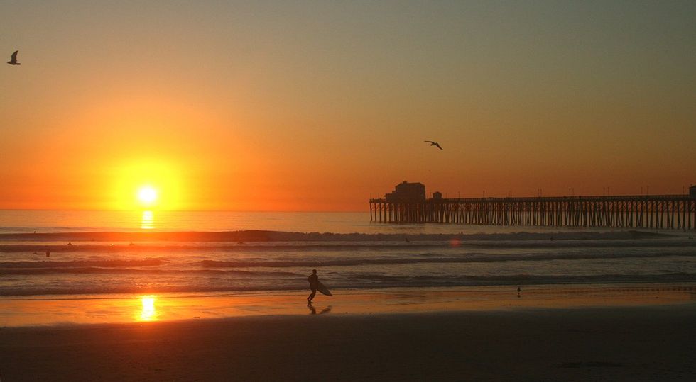 A San Diego sunset