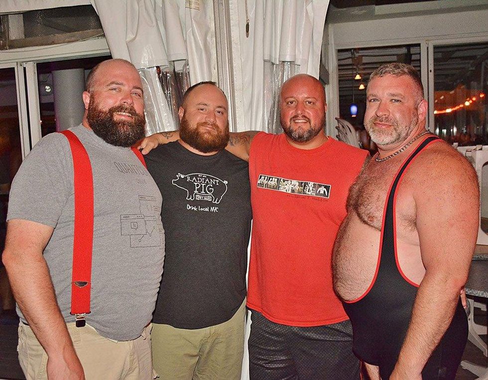 Woof Men in Singlets at Provincetown Bear Week