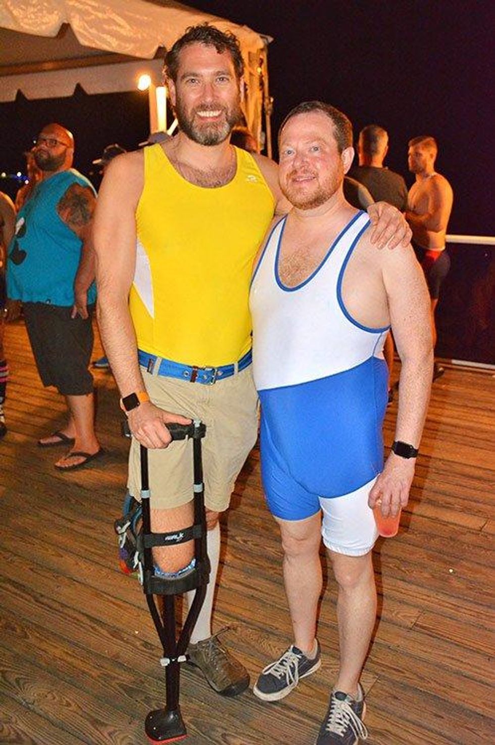 Woof Men in Singlets at Provincetown Bear Week