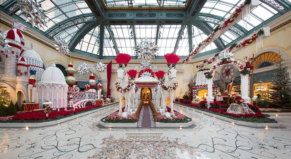 Winter display at the Bellagio Conservatory Botanical Gardens, Las Vegas