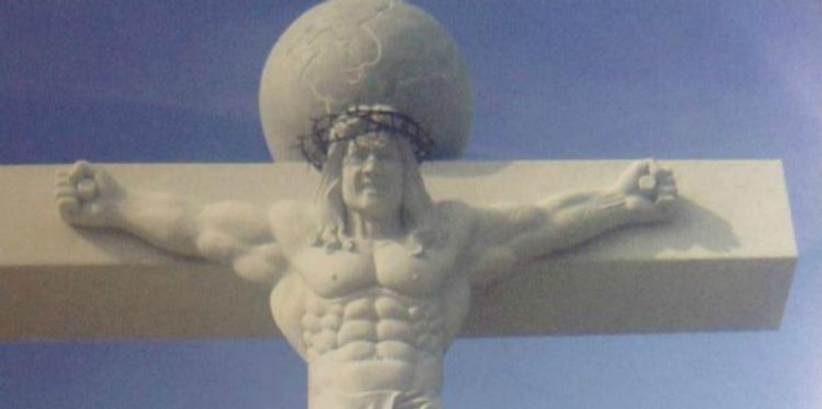 Merry Christmas To This Buff Jesus In South Korea