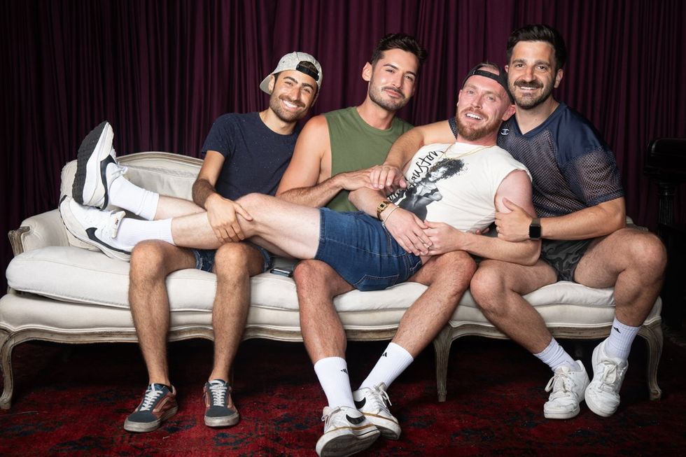 photo gallery Ron Amato queer couch portrait studio at Wilde Play House PTown Bear Week 2024 LGBTQ celebration