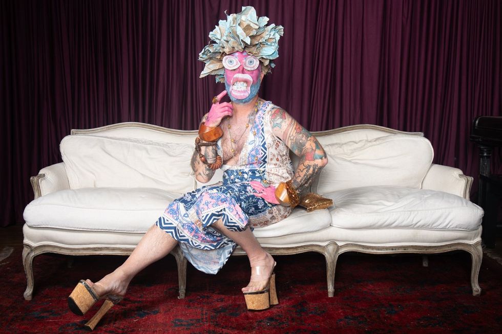 photo gallery Ron Amato queer couch portrait studio at Wilde Play House PTown Bear Week 2024 LGBTQ celebration