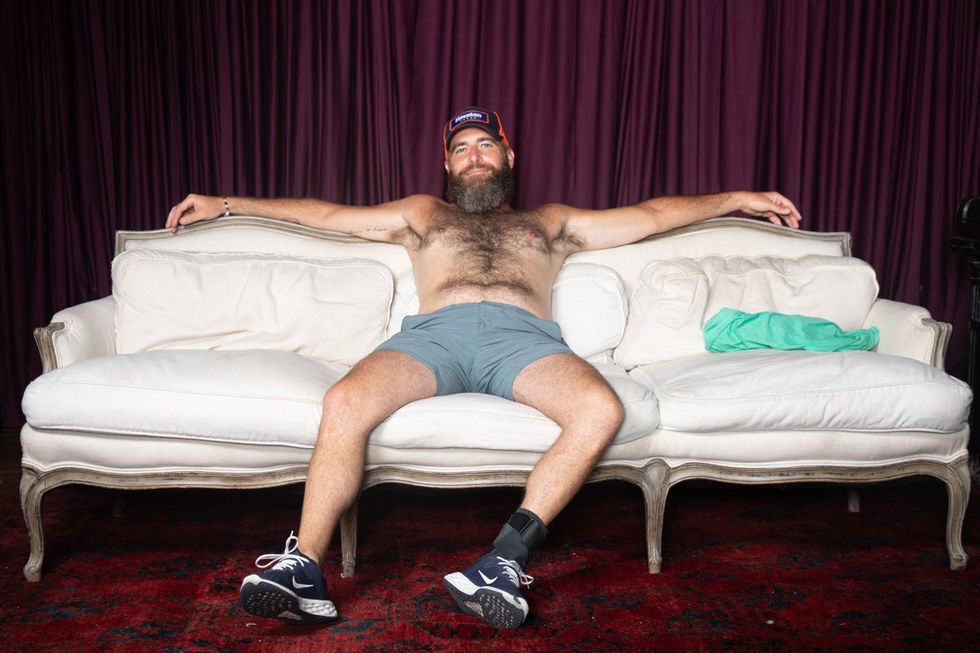 photo gallery Ron Amato queer couch portrait studio at Wilde Play House PTown Bear Week 2024 LGBTQ celebration