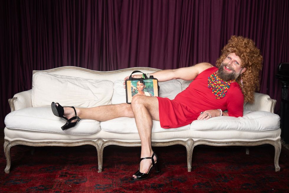 photo gallery Ron Amato queer couch portrait studio at Wilde Play House PTown Bear Week 2024 LGBTQ celebration