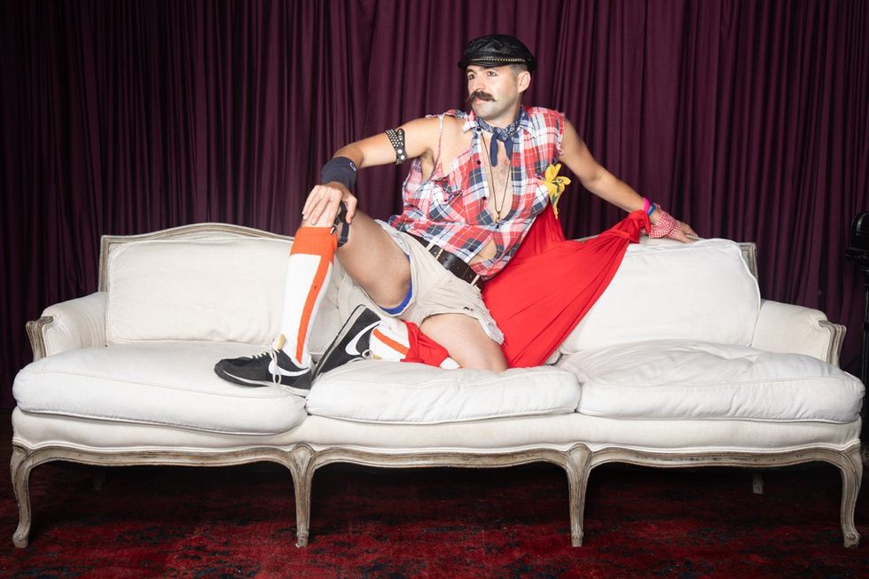 photo gallery Ron Amato queer couch portrait studio at Wilde Play House PTown Bear Week 2024 LGBTQ celebration