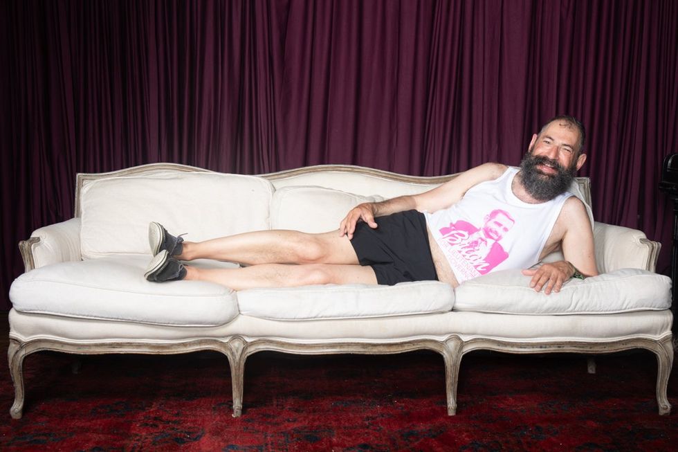 photo gallery Ron Amato queer couch portrait studio at Wilde Play House PTown Bear Week 2024 LGBTQ celebration