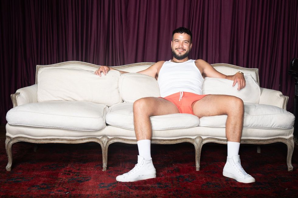 photo gallery Ron Amato queer couch portrait studio at Wilde Play House PTown Bear Week 2024 LGBTQ celebration