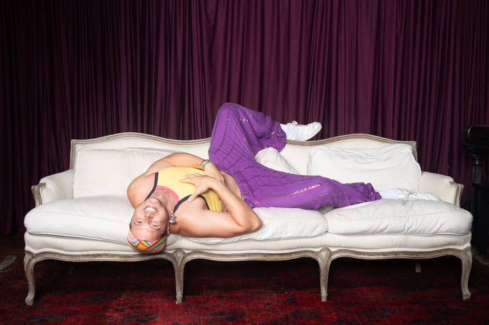 photo gallery Ron Amato queer couch portrait studio at Wilde Play House PTown Bear Week 2024 LGBTQ celebration