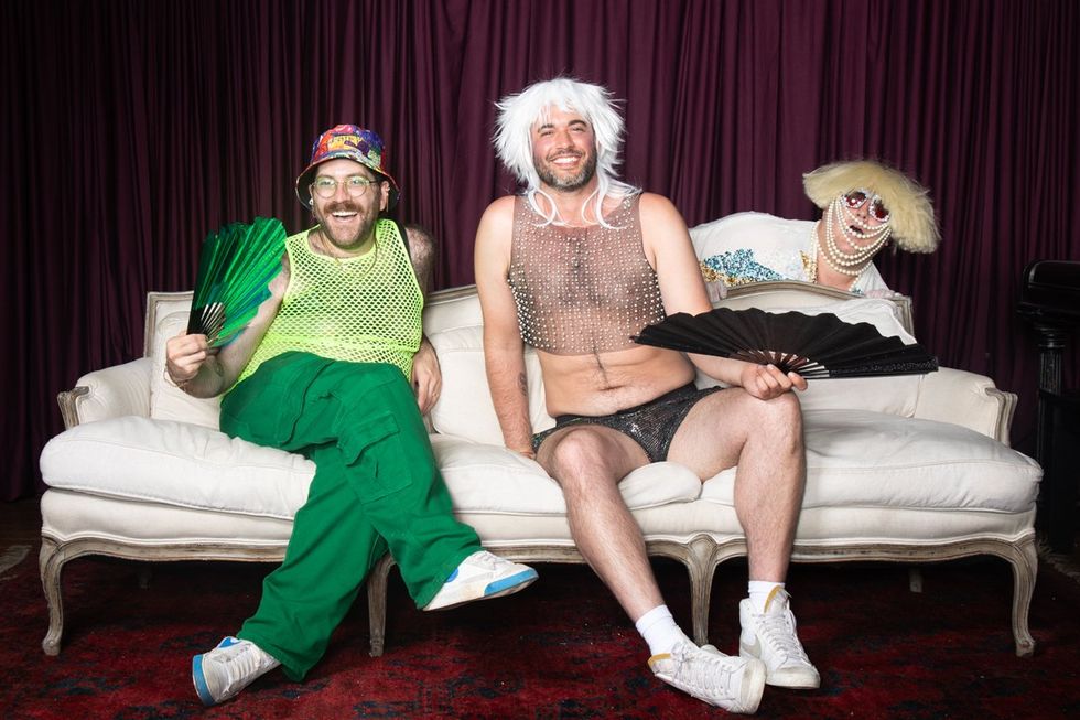 photo gallery Ron Amato queer couch portrait studio at Wilde Play House PTown Bear Week 2024 LGBTQ celebration