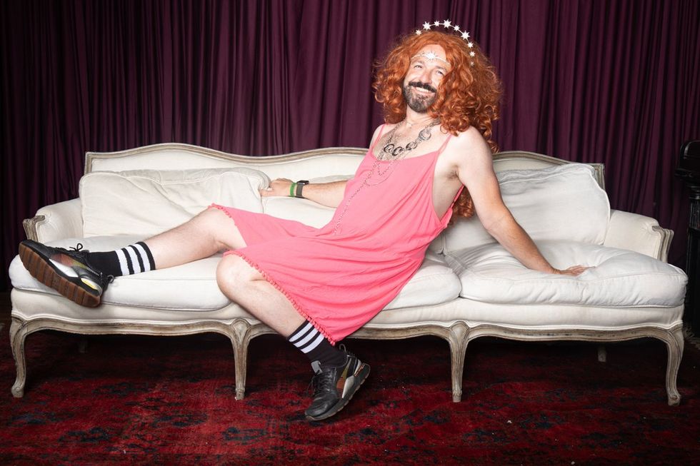 photo gallery Ron Amato queer couch portrait studio at Wilde Play House PTown Bear Week 2024 LGBTQ celebration