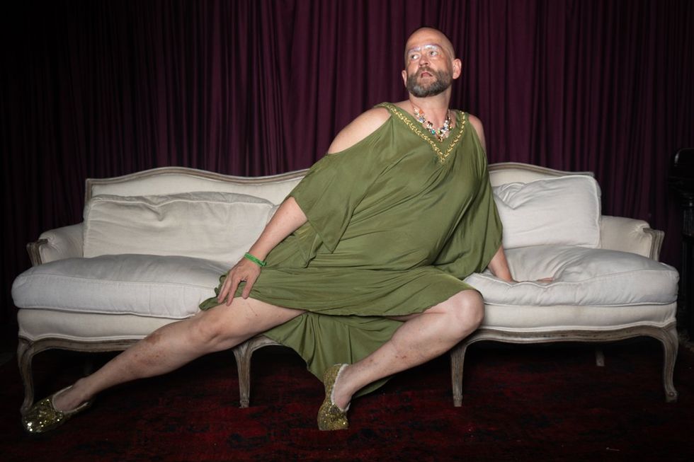 photo gallery Ron Amato queer couch portrait studio at Wilde Play House PTown Bear Week 2024 LGBTQ celebration