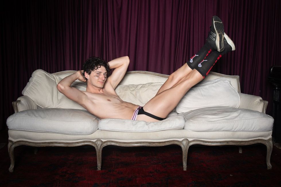 photo gallery Ron Amato queer couch portrait studio at Wilde Play House PTown Bear Week 2024 LGBTQ celebration