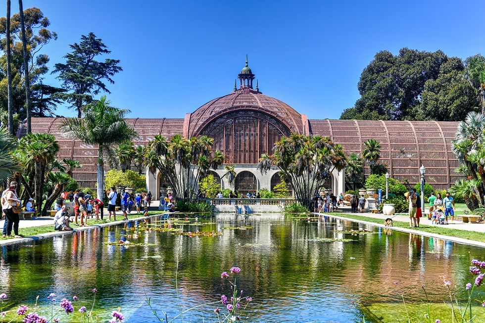 San Diego, California \u2013 USA. The Balboa Park Botanical Gardens in San Diego, California