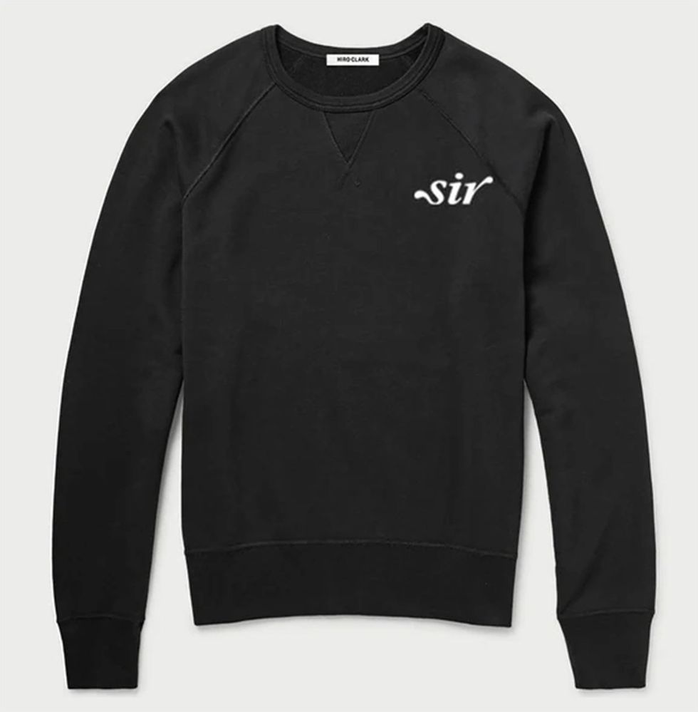Sir sweatshirt in black with white lettering