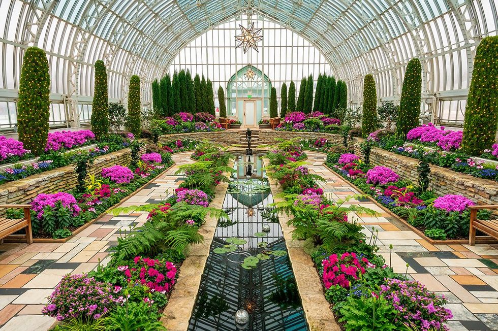 St. Paul, Minnesota \u2013 USA. The Marjorie McNeely Conservatory at the Como Park Zoo in St. Paul Minnesota