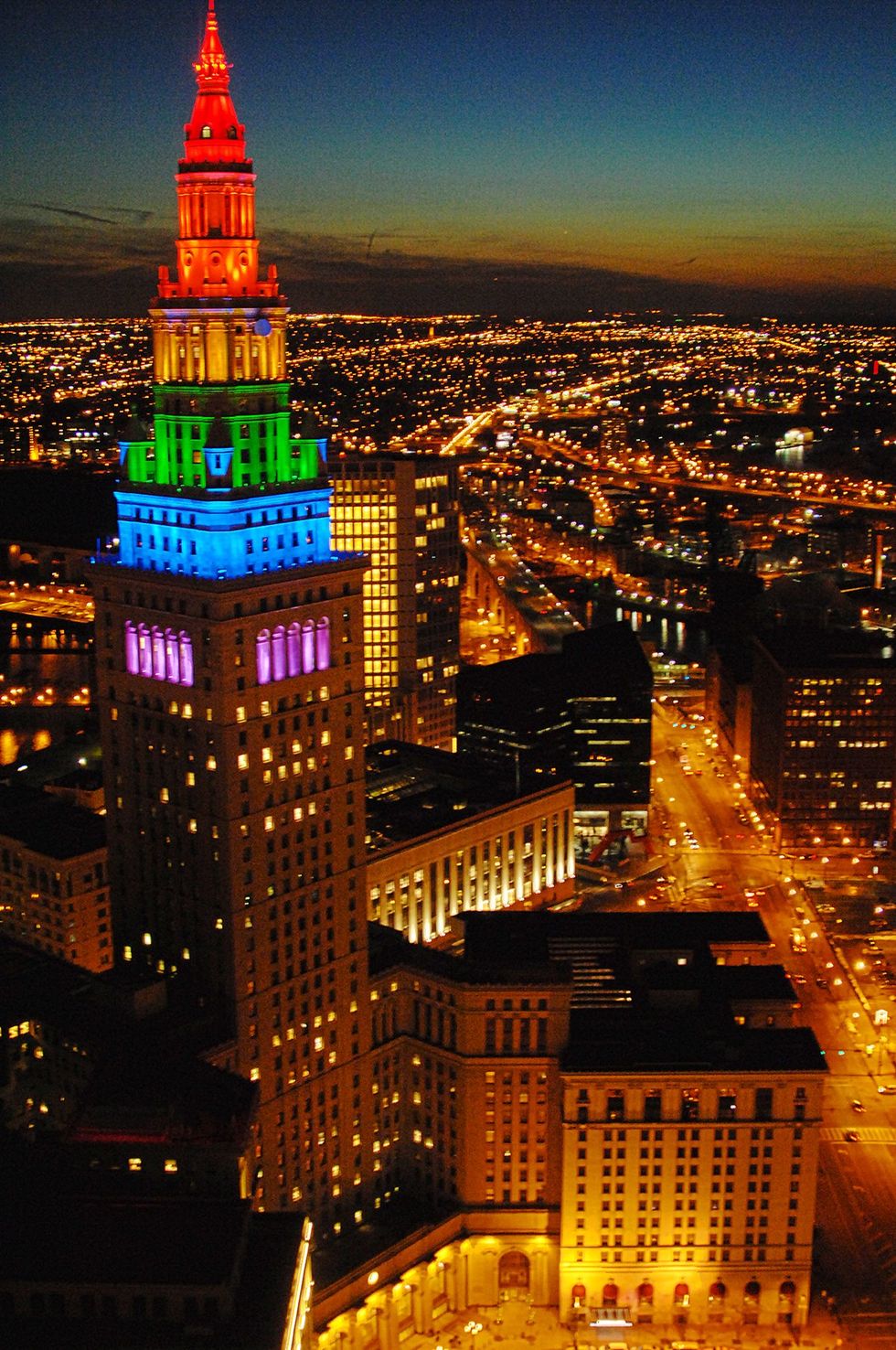 Terminal Tower Observation Deck in Cleveland