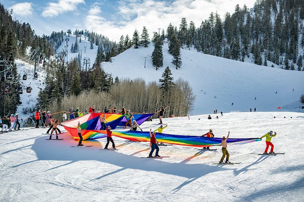 The Downhill Costume Competition at Gondola Plaza