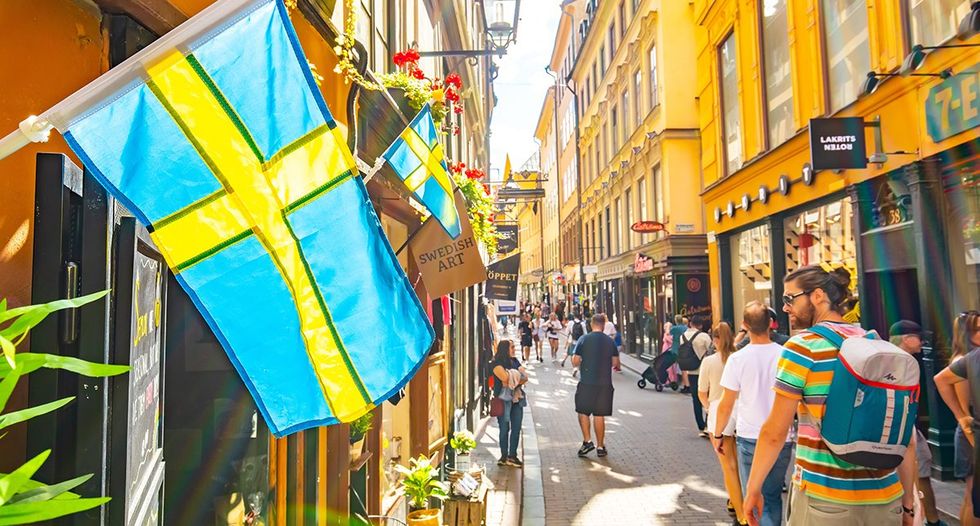 These are the safest countries for LGBTQ+ travelers this fall \u2013 A bustling street in the Gamla Stan, or old town, of Stockholm, Sweden