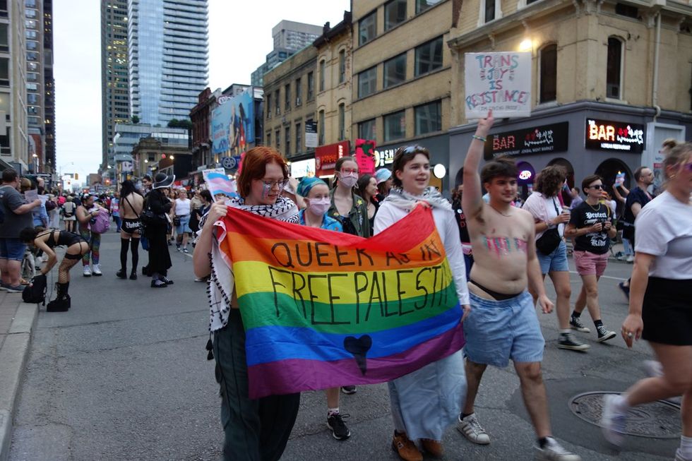 Toronto LGBTQ pride parade dyke march transgender liberation 2024