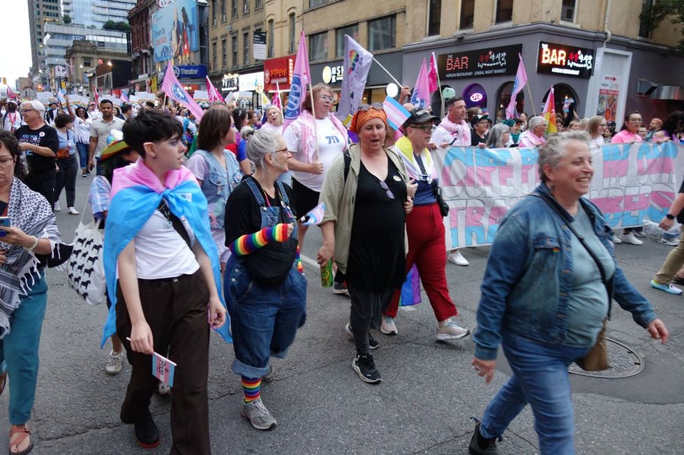 Toronto LGBTQ pride parade dyke march transgender liberation 2024