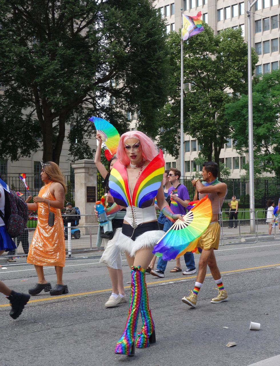 Toronto LGBTQ pride parade dyke march transgender liberation 2024