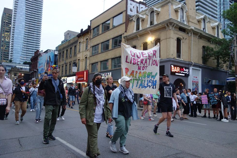 Toronto LGBTQ pride parade dyke march transgender liberation 2024