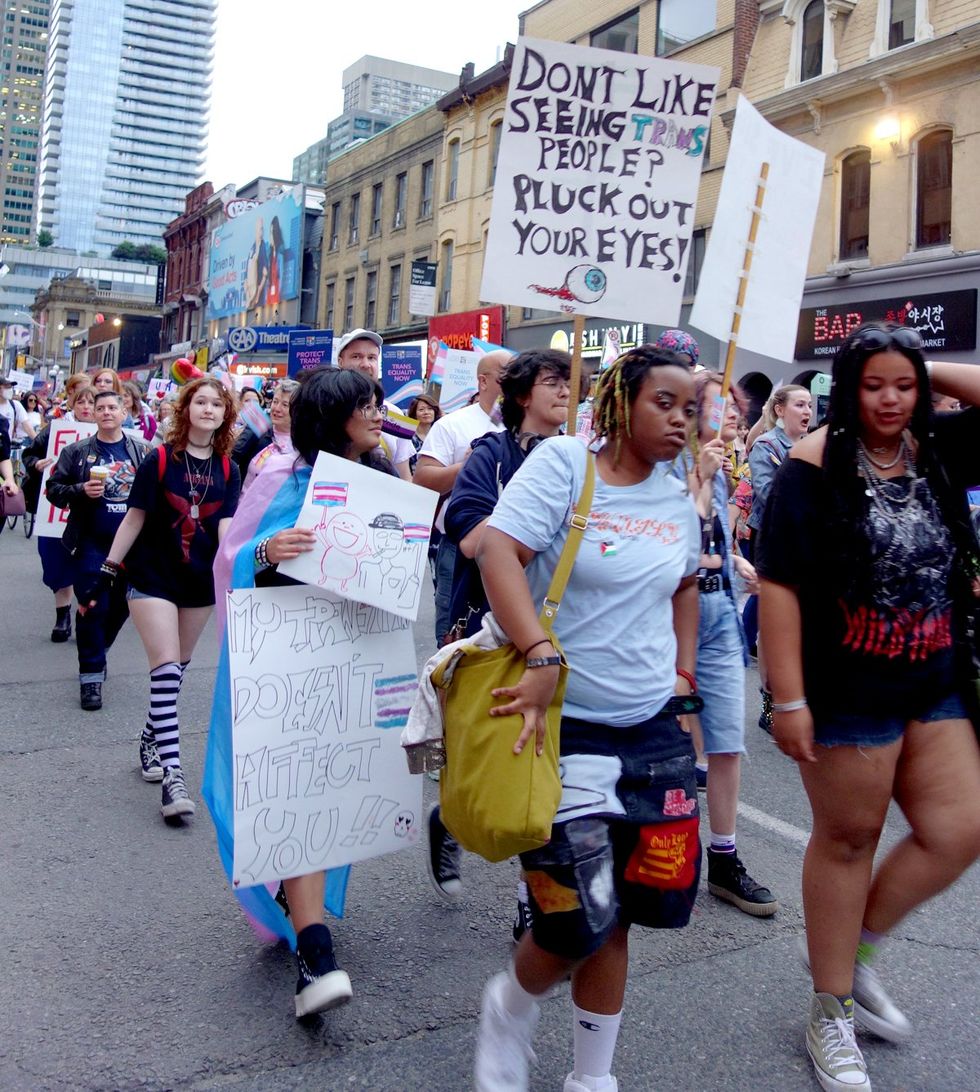 Toronto LGBTQ pride parade dyke march transgender liberation 2024