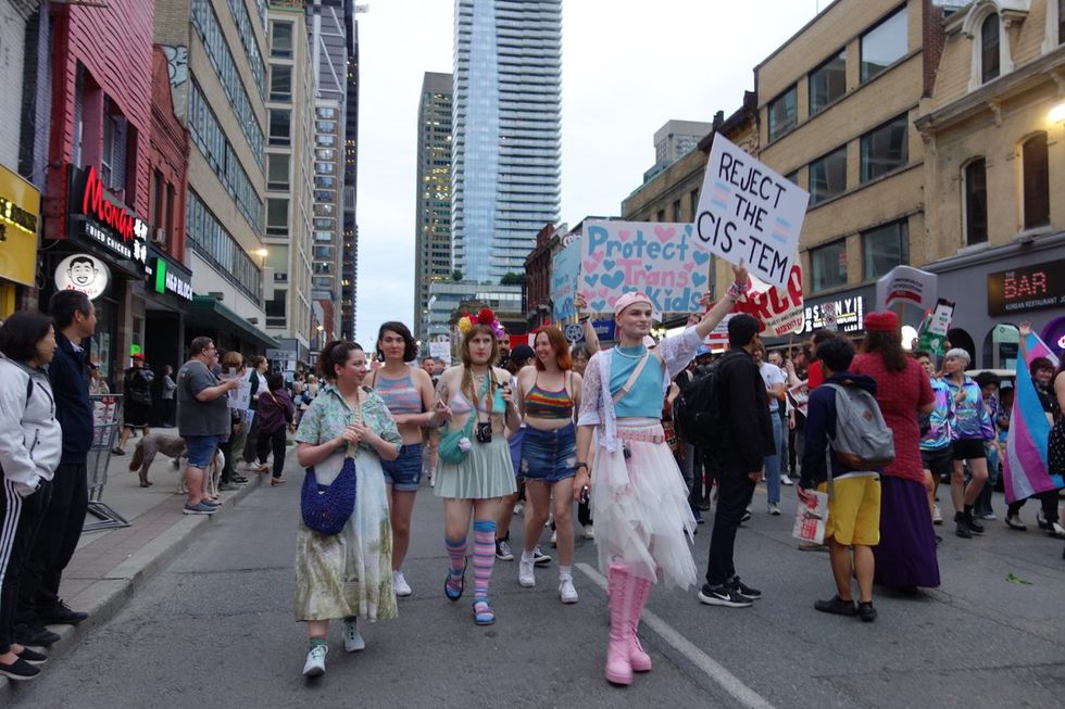 Toronto LGBTQ pride parade dyke march transgender liberation 2024