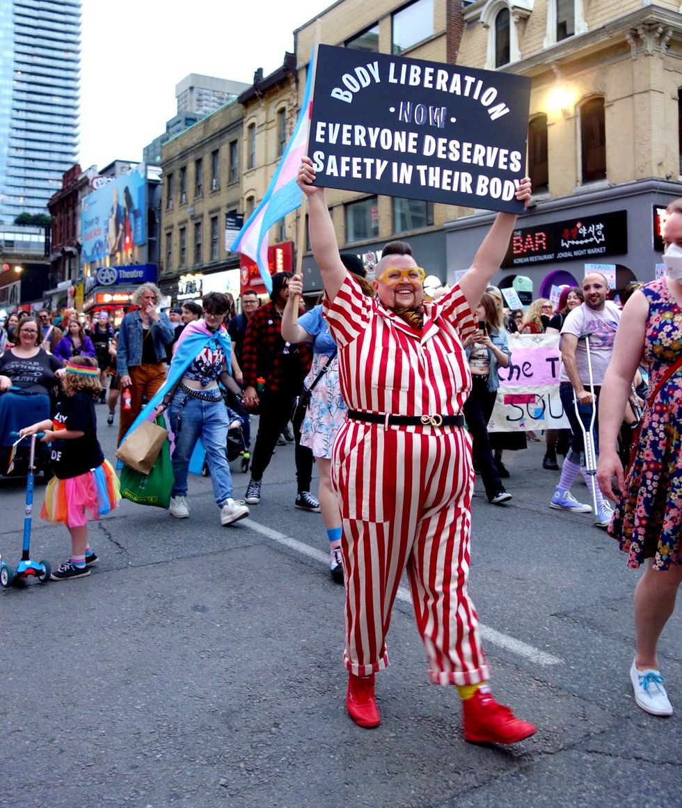 Toronto LGBTQ pride parade dyke march transgender liberation 2024