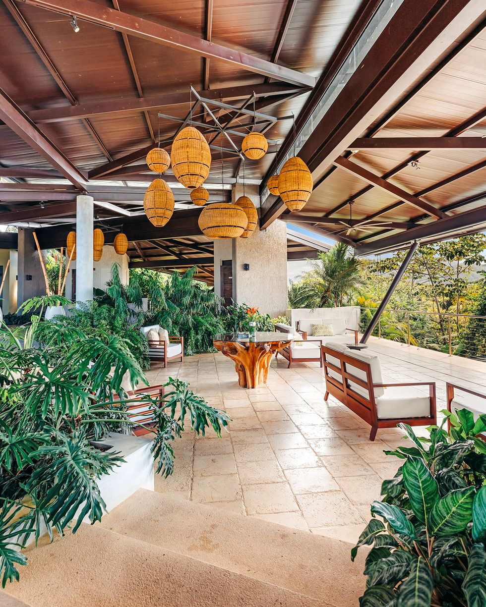 \u200bThe open-air lobby at the Hotel Three Sixty in Ojochal, Costa Rica