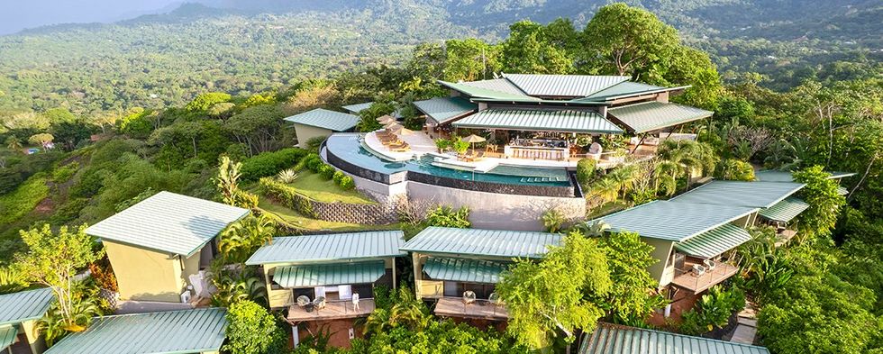 \u200bThe stunning rainforest setting of the Hotel Three Sixty in Ojochal, Costa Rica