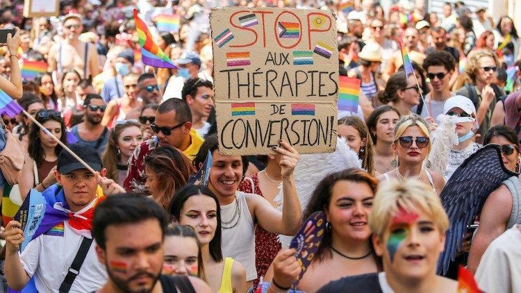 protest against conversion therapy